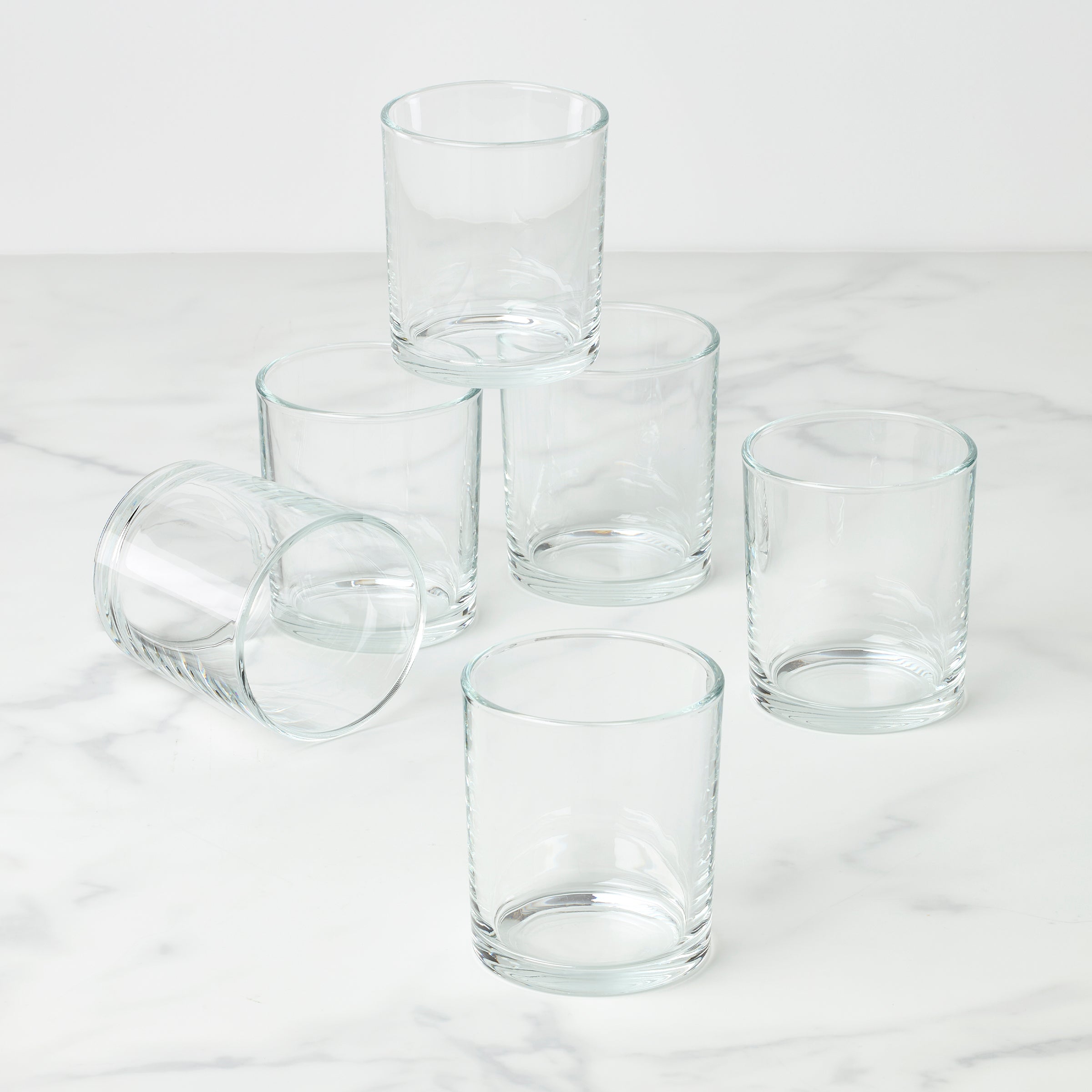 24 Seven Clear Medium Tumbler - Set Of 6